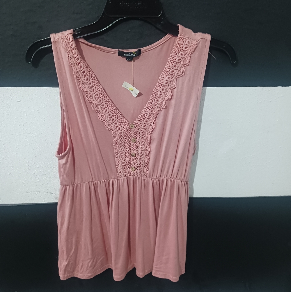 NEW Ambiance Women Pink Top